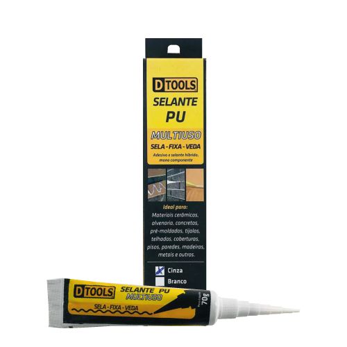 SELANTE PU MULTIUSO 70GR BRANCO DTOOLS