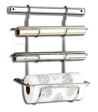 SUPORTE ROLO PAPEL TOALHA/ALUM./FILME PVC TOP PRATIC