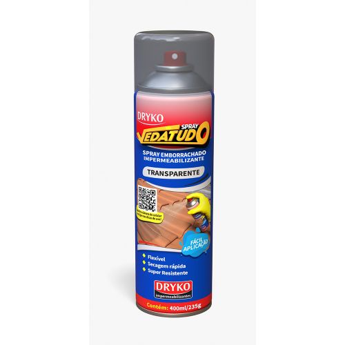 Spray Vedatudo Impermeabilizante Transparente 400ml Dryko