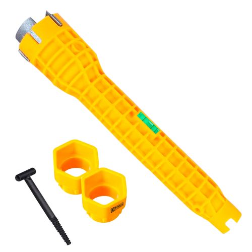Chave de Lavatório Multifuncional Dtools com Nível de Bolha