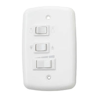 Chave 3 Teclas Para Ventilador Liege 127v Branca