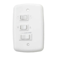 Chave 3 Teclas Para Ventilador Liege 127v Branca