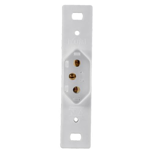 Tomada Vertical 2PT 10A para Condulete Ilumi