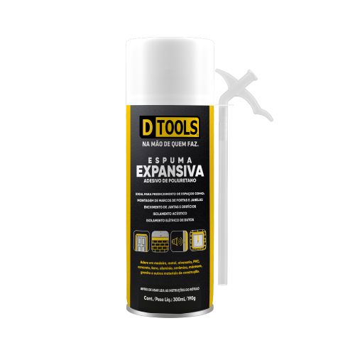 Espuma Expansiva De Poliuretano Dtools 300ml 190g