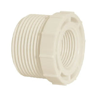 Bucha De Redução Rosqueável 3/4 X 1/2 Polegada Plástico Branco