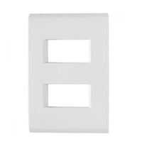 Placa 4x2 2 Postos Afastado Tramontina Liz Branca