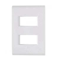 Placa 4x2 2 Postos Afastado Tramontina Liz Branca
