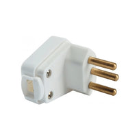 Plug Macho 90 Graus 2P+T 10A Branco Tramontina