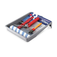 Kit De Pintura Flex 23cm Com 5 Peças Rolo Bandeja Garfo E Pincel