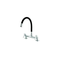 Misturador De Cozinha De Balcão Meber C36 Cromado E Preto