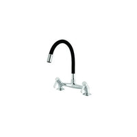 Misturador De Cozinha De Balcão Meber C36 Cromado E Preto