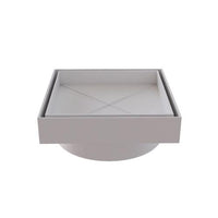 Ralo Oculto Quadrado 15x15cm Branco