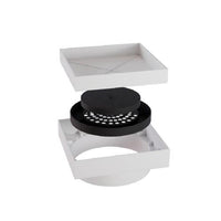 Ralo Oculto Quadrado 15x15cm Branco
