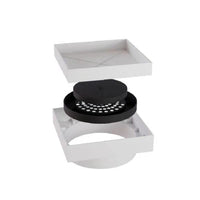 Ralo Oculto Quadrado 15x15cm Branco