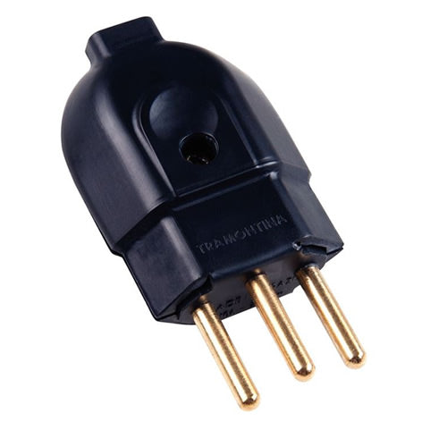 Plug Macho 2p T 10a Tramontina Preto