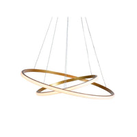 Pendente Led Taschibra Montreal 35w 3000k Ouro Fosco 50cm