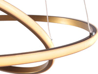 Pendente Led Taschibra Montreal 35w 3000k Ouro Fosco 50cm