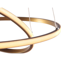 Pendente Led Taschibra Montreal 35w 3000k Ouro Fosco 50cm