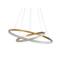 Pendente Led Taschibra Montreal 35w 3000k Ouro Fosco 50cm