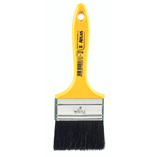 Pincel Trincha Atlas 319 De 3 Polegadas Cerdas Pretas
