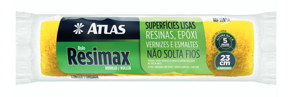 Rolo De Pintura Atlas Resimax 23cm Para Superfícies Lisas