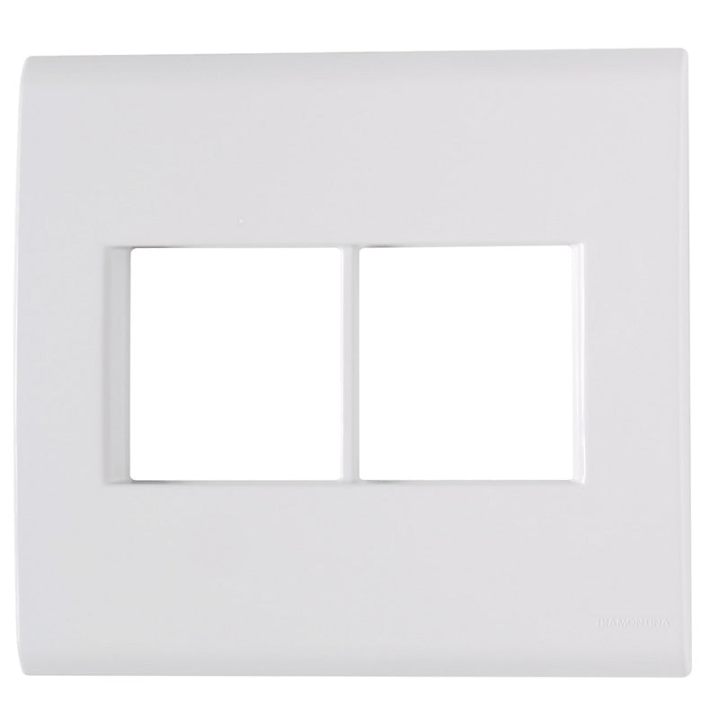 Placa 4x4 4 Postos Tramontina Liz Branca