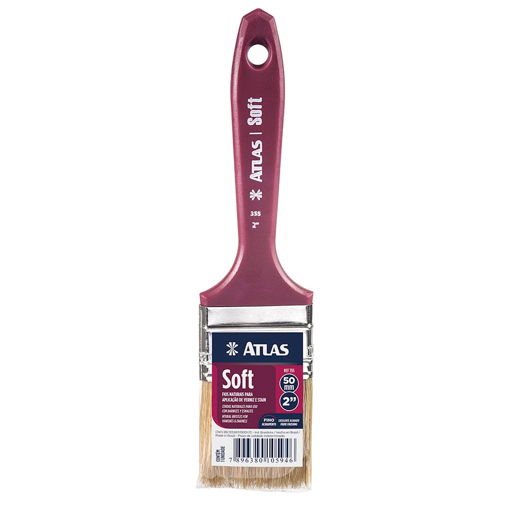 Pincel Trincha Soft Atlas 2 Polegadas Para Verniz E Stain