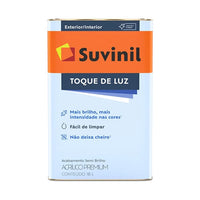 Tinta Acrílica Suvinil Toque Brilho Branco Neve 18 Litros