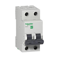 Disjuntor Bifásico Schneider Easy9 25A Curva B 3kA
