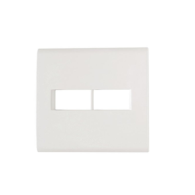 Placa 4x4 Para 2 Postos Tramontina Liz Branca