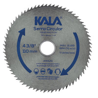 Disco De Serra Circular Kala Para Madeira 110x20mm 72 Dentes
