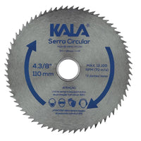 Disco De Serra Circular Kala Para Madeira 110x20mm 72 Dentes