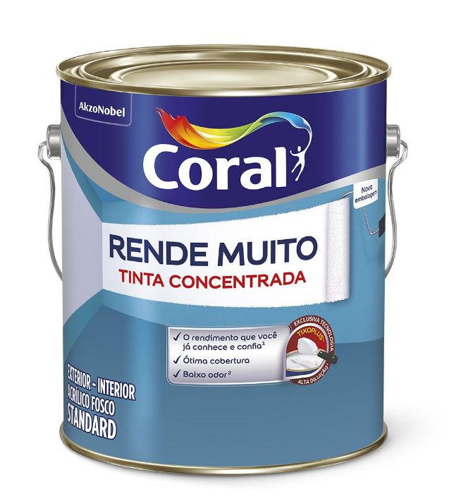 Tinta Acrílica Coral Rende Muito Marfim 3,2L