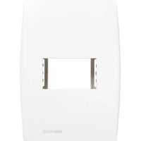Conjunto Placa 1 Módulo Com Suporte 4x2 Branco Ilus Soprano