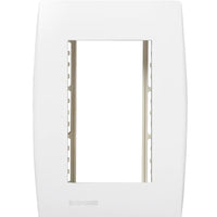 Conjunto Placa 4x2 Com Suporte Para 3 Módulos Ilus Soprano Branco