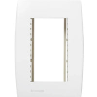 Conjunto Placa 4x2 Com Suporte Para 3 Módulos Ilus Soprano Branco