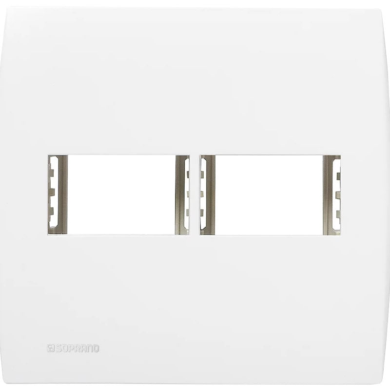 Conjunto Placa 1 Posto Com Suporte 4x4 Ilus Soprano Branco