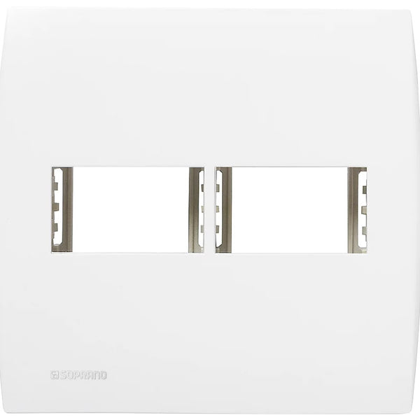 Conjunto Placa 1 Posto Com Suporte 4x4 Ilus Soprano Branco