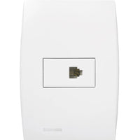 Conjunto Tomada Rj11 4x2 Branco Linha Ilus Soprano
