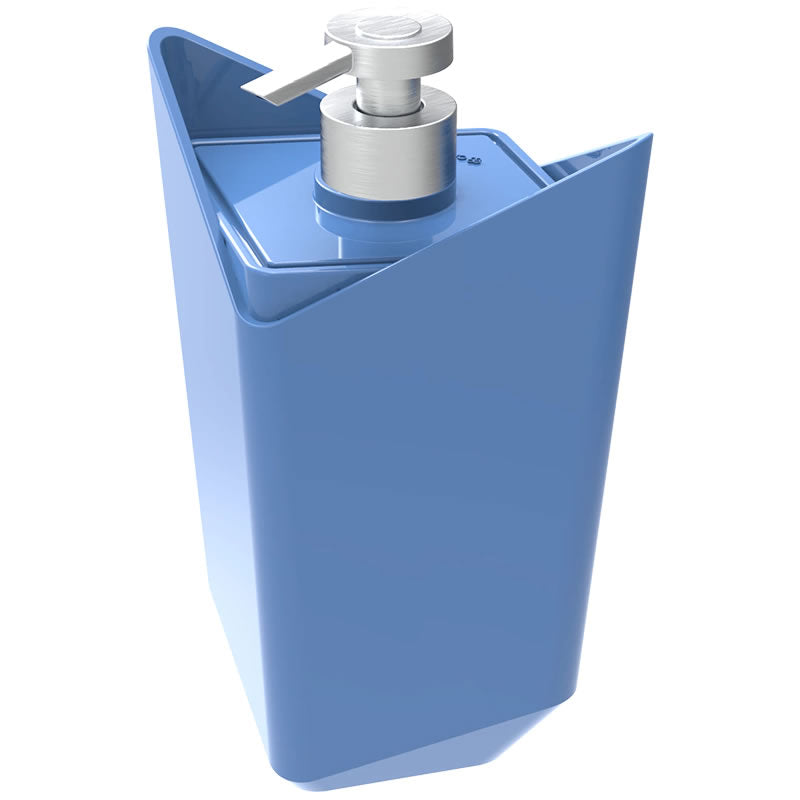 Dispenser De Sabonete Madrugada Crippa Azul Brilhante