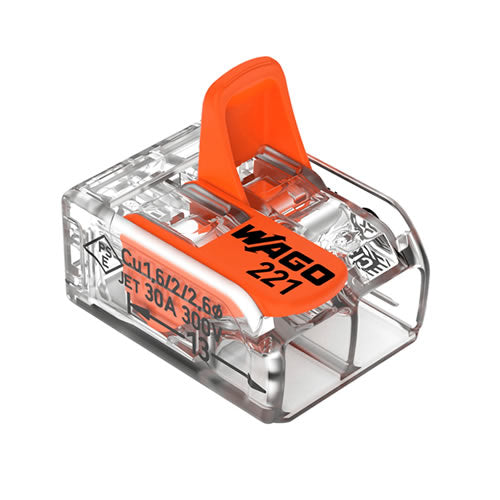 WAGO CONECTOR DE EMENDA 221 2 POLOS 41A
