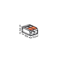 Conector De Emenda Wago 221 2 Polos 41a Condusvale