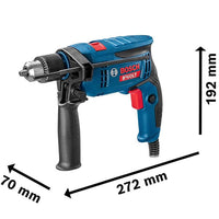 Furadeira De Impacto Bosch Gsb 13 Re 750w Bivolt Com Punho Auxiliar