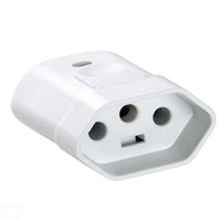 Plug Fêmea 2 Polos 10a Branco Tramontina