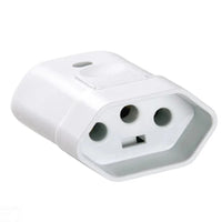 Plug Fêmea 2 Polos 10a Branco Tramontina