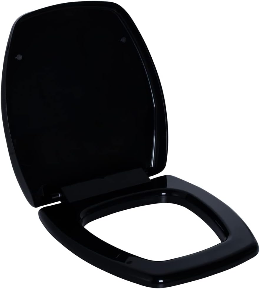 Assento Sanitário Astra Thema Soft Close Preto Oval