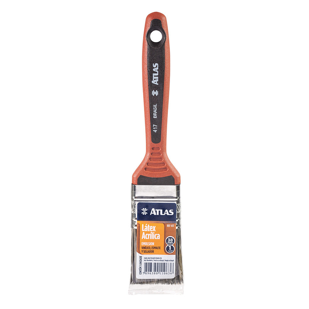 Pincel Trincha Atlas 417 1.1/2 Polegada Para Látex E Acrílica