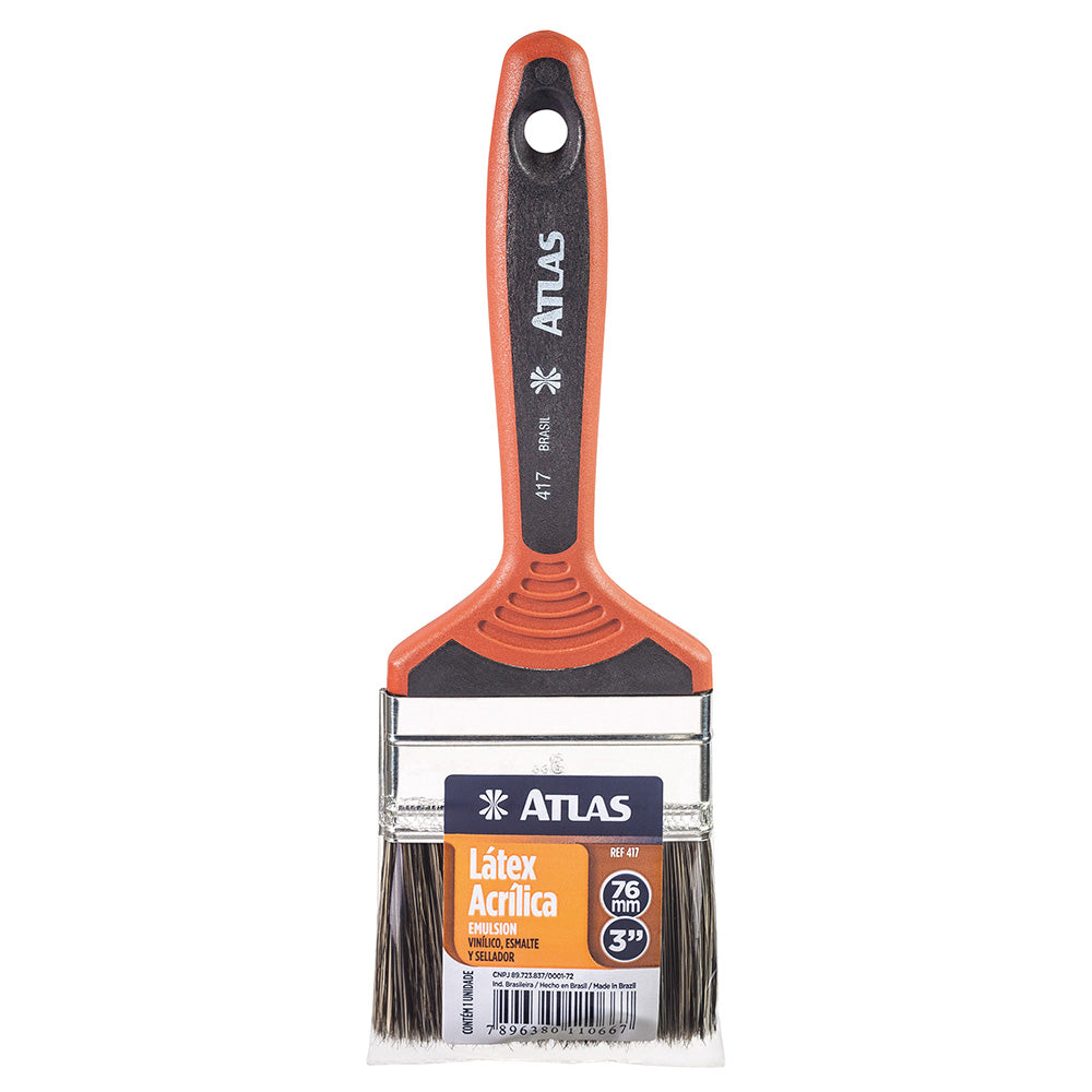 Pincel Trincha Atlas 417 3 Polegadas 76mm Para Pintura