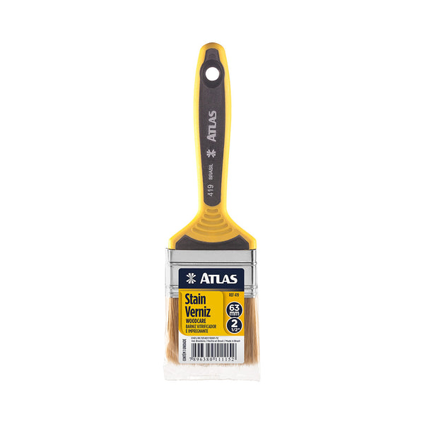 Pincel Atlas 419 2 1/2 Polegadas Para Stain E Verniz