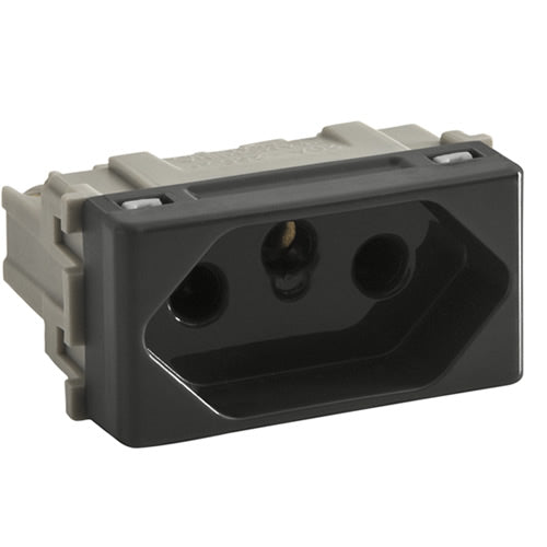 Tomada 2P+T 10A 250V Tramontina Liz Grafite